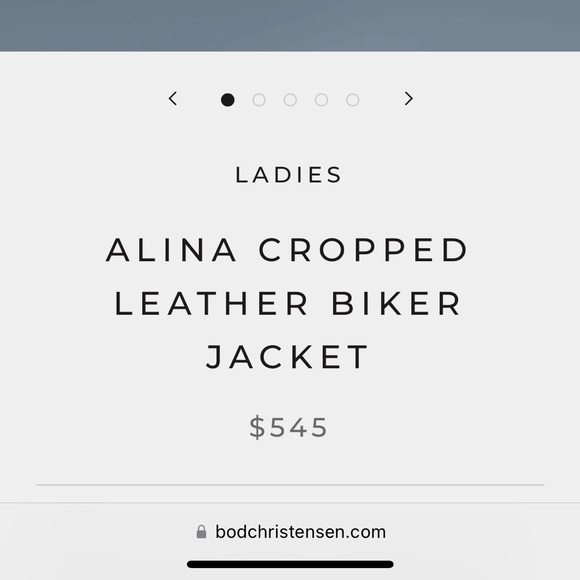 BOD & CHRISTENSEN XS Alina leather biker jacket - Picture 2 of 9